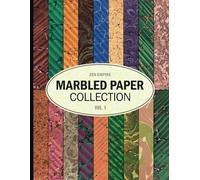 Marbled Scrapbook Paper: 18 Sheets of Vintage Double Sided Marble Paper Pad for Crafts, Decoupage, Mixed Media | 18 Designs - 1 Sheet (2 Pages) per Design