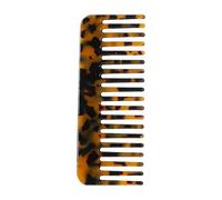Marbled Tortoise Shell Comb, Antistatic Wide Tooth Hair, Handmade Saw Cut