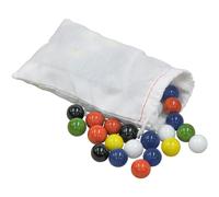 Marbles for Chinese Checkers 60 pc 10 each of 6 colors - Made in USA.