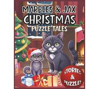Marbles & Jax Christmas Puzzle Tales: 25 Stories with 50 Word search Puzzles with Easy-to-read Print about Christmas, Cats, Holidays, and more | 8x10 ... season, Christmas, vacations, and relaxation.