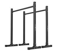 Marbo Sport Dipstation Dip Stand Dipper Station Chin Up con Piedini in gomma, Nero MH-D011