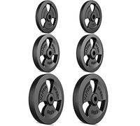 Marbo Sport Set di Pesi in ghisa Tri-Grip 2 x 15 kg + 2 x 10 kg + 2 x 5 kg