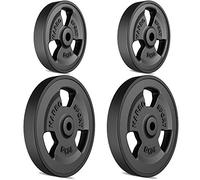 Set pesi in ghisa gommati Tri-Grip con foro ø 31 mm | Set 60 kg / 2 x 20 kg + 2 x 10 kg - Marbo Sport