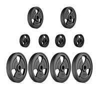 Marbo Sport Set di Pesi in ghisa Tri-Grip in Gomma 2 x 20 kg + 2 x 10 kg + 4 x 5 kg + 2 x 2,5 kg + 4 x 1 kg