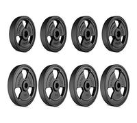 Set pesi in ghisa gommati Tri-Grip con foro ø 31 mm | Set 30 kg / 4 x 5 kg + 4 x 2,5 kg - Marbo Sport