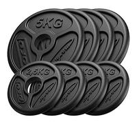 Marbo Sport - Set Pesi - Pesi Bilanciere - Set Olimpionico in Ghisa per Allenamento Sicuro e Preciso, Massima Capacità Sulla Barra - 30kg - 4x5kg + 4x2,5kg