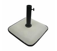 Marbueno Base Ombrellone Quadrata Cemento 45X45X7,3 cm 25KG Bianco Giardino,