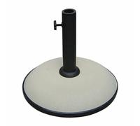 Marbueno Base Ombrellone Rotonda Cemento 36x29,5 cm 11KG Bianco Giardino e Te