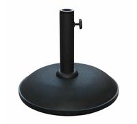 Marbueno Base Ombrellone Rotonda Cemento 36x29,5 cm 11KG Nero Giardino, Pisci