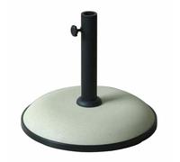 Marbueno Base Ombrellone Rotonda Cemento 41,5x35 cm 15KG Bianco Giardino, Pis