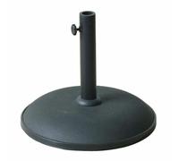 Marbueno Base Ombrellone Rotonda Cemento 41,5x35 cm 15KG Nero Giardino, Pisci