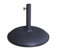 Marbueno Base Ombrellone Rotonda Cemento 45x36 cm 20KG Nero Giardino, Piscina