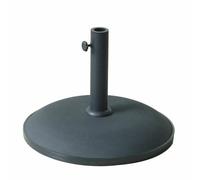 Marbueno Base Ombrellone Rotonda Cemento 50x37 cm 25KG Nero Giardino, Piscina