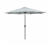 Marbueno Ombrellone Acciaio 8 Stecche D270 cm Poliestere Bianco Giardino Pisc
