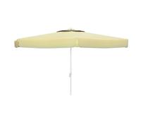 Marbueno Ombrellone Bianco Poliestere Alluminio Ø 270 cm