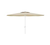 Marbueno Ombrellone Beige Poliestere Acciaio Ø 270 cm