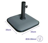 Marbueno Summer Base Per Ombrellone Da Spiaggia 10454 35x35x5.2 Cm 11kg
