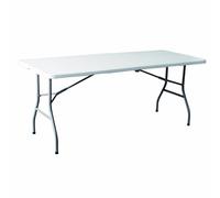 Marbueno Tavolo Pieghevole Resina Bianco 180X74X74 cm Catering, Spiaggia e Ca