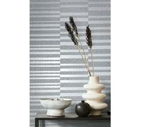 marburg Carta da parati grigio beige perla strisce lucide moderne per soggiorno camera da letto cucina 10,05 x 0,53