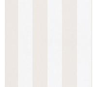 WALLCOVER Carta da parati beige in tessuto non tessuto, motivo a strisce, colore bianco, linee moderne, struttura fine, 10,05 x 0,53 m, made in Germany