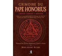 Marc-André Ricard Grimoire du Pape Honorius (Tascabile)