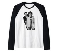 Marc Bolan Dave Danian T Rex & The Damned Tour Foto 1977 Maglia con Maniche Raglan