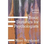 Marc Brysbaert Basic Statistics for Psychologists (Tascabile)