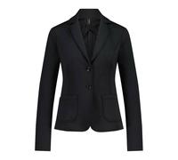 Marc Cain - Blazer in maglina stretch con spacchi sulle maniche - - Jackets - Donna - Nero - XL