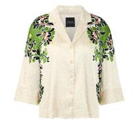 Marc Cain, ,Blouses & Shirts ,Donna ,Multicolore ,M Bluse mit Leo-Hibiskus-Print