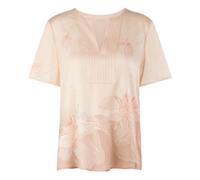 Marc Cain, ,Blouses & Shirts ,Donna ,Rosa ,L Blusa a Maniche Corte in Pura Seta