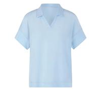 Marc Cain - Blusenshirt in misto materiali - - Tops - Donna - Blu - M