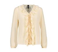 Marc Cain - Camicia con Volant e Scollo a V - - Blouses & Shirts - Donna - Beige - S