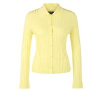 Marc Cain - Cardigan a coste in viscosa stretch - - Knitwear - Donna - Giallo - M