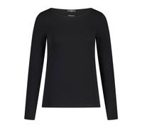 Marc Cain - Essenziale Longsleeve con Dettagli Eleganti - - Tops - Donna - Nero - S