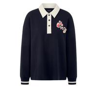 Marc Cain - Felpa con colletto polo - - Sweatshirts & Hoodies - Donna - Blu - S