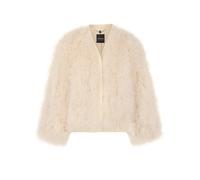 MARC CAIN Giacca effetto pelliccia crema | 36