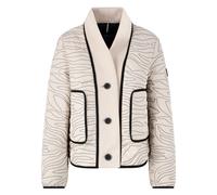 Marc Cain - Kurze Steppjacke mit Strick-Detail - - Jackets - Donna - Bianco - S