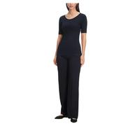 Marc Cain - Maglia girocollo a maniche corte - - Tops - Donna - Blu - S