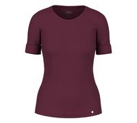 Marc Cain - Magliette in cotone elasticizzato a mezza manica - - Tops - Donna - Rosso - S