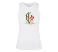 Marc Cain - Ripp-Top mit Kaktus-Print - - Tops - Donna - Bianco - S