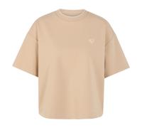 Marc Cain - Shirt mit Herz und Ringeldetail - - Tops - Donna - Marrone - S