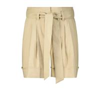 Marc Cain, ,Shorts ,Donna ,Marrone ,M Shorts in Lino a Vita Alta con Cintura