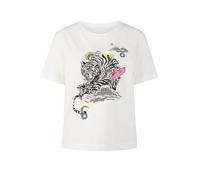Marc Cain, ,Tops ,Donna ,Bianco ,M T-Shirt mit Applikationen