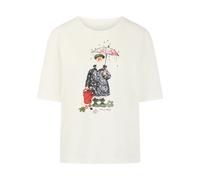 Marc Cain - T-shirt con stampa artistica - - Tops - Donna - Bianco - S