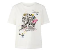 Marc Cain - T-Shirt mit Applikationen - - Tops - Donna - Bianco - S