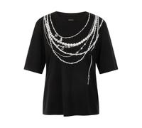Marc Cain - T-shirt Relaxed - - Tops - Donna - Nero - L