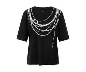 Marc Cain - T-shirt Relaxed - - Tops - Donna - Nero - M