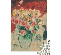 Marc Chagall Puzzle Di Legno, dipinto Puzzles Impegnativi, Rompicapo opere d'arte famose nel mondo, Per Adulti E Adolescenti Regali, Impegnativo Puzzles arte, 1000 Pcs
