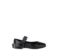 Marc Ellis ballerine biker in nappa morbida nero 39