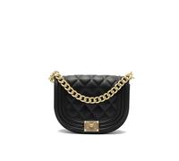 MARC ELLIS Borsa a mano da donna PVC Prodotto Vegano 20,5x15,5x7 cm FLAT ZOE-BLACK_+_OFF_GOLD